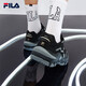 FILA 斐乐官方掠夺者跑步鞋春夏撞色男款休闲运动鞋 黑/中灰-BM 41