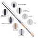 
DAIWA 21 new product ZILLION Zilong competitive lure rod single rod competition high carbon long-range cast carbon lure fishing rod regular model - 682L/MLFB-ST (2.03m gun handle