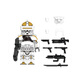 F Fangcheng foranse Star Wars Tormenta transparente holográfica 501 Legion Soldiers Clones Bloques de construcción Juguetes de la Asamblea de Niños XH1630 (698 Attack Battalion Doctor)