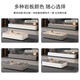 Xiangmengyuan slate coffee table plus height floor-standing coffee table living room home small apartment light luxury floor-standing coffee table TV cabinet combination Snow mountain white slate + gray cabinet 120*60cm coffee table