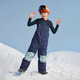 Nan'en children's ski suits for boys and girls warm waterproof single and double snowboard overalls ski jacket sky blue 150cm
