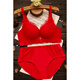 
Shihuaxiang Dragon Year Year of the Year of the Nation of the Year of the Women's Underwear Set Big Red Suit Women's Thin Style Wedding Bride Small Breast Collection Bra 1203 Red Suit (Thin) 80C 36