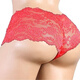 New Men's Sexy Underwear Men's Sexy Transparent Lace Underwear Thong M Red