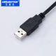 AIMOXUN convient au câble de données de programmation Mitsubishi plc FX3U / 1S / 1N / 2N / 3GA DÉLICTION DE COMMANDE DE DEBUG Câble Câble USB-SC09-FX [Black économique] avec anneau magnétique 2,5 mètres