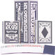 Tres una tarjeta de póker Star Moon 3 A Card Blue Core Paper Whole Box 100 Picks Three A9718 Red One 10 Picks