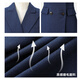 Vishipin suit suit for women, winter thickened suit jacket, temperament, capable and fashionable, business commuting professional formal wear, navy blue suit + trousers, thick section 2XL recommended 128-137Jin Jin equals 0.5 kg
