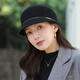 Tilburg star's same style beret women's newsboy hat autumn and winter octagonal hat women's fashionable equestrian hat all-match Japanese peaked cap best-selected birthday gift gift box off-white M (56-58cm)