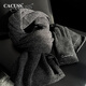 CACUSS scarf men's winter thickened warm scarf plus velvet wool gloves gift box for boyfriend Christmas and New Year gifts