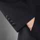 Seven brand cashmere woolen coat men's mid-length winter thick style business daddy wool coat warm winter coat black XL 180/96A
