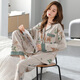 Modallo pajamas for women in spring and autumn pure cotton long sleeve middle-aged and elderly mothers' home clothes set 2025 new 9227 pure cotton new Autumn M 160 weight 80-100 Jin [Jin equals 0.5 kg]