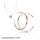 PANDORA Sparkling Hollow Galaxy Necklace Set Birthday Gift for Girlfriend Hollow Galaxy 45cm