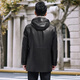 
Caesar imported silver orchid marten fur integrated mink parka overcome men's imported goatskin genuine leather fur mink coat coat black 4XL
