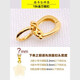 Yuyao Yuyao k gold jewelry buckle 18k pendant buckle head pearl necklace small drop accessories diy jewelry 750 gold version A-small-vertical-k yellow