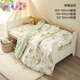 KUB baby kindergarten children's quilt seven-piece soft nap bedding four-season quilt 150*120-hedge maze
