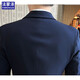 Costume de familière pour hommes Slim Business Casual Suit Professional Small Suit Sweet Men's Mend Marid Robe Men Black Double Button Costume + pantalon + chemise + Big Gift Sac 2xl / 180 [125-140Jin [Jin est égal à 0,5 kg]]]