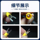 仁聚益定制开口SV1.25-3.2压接线UT1-3Y型U形叉口带胶绝缘线耳18-22铜鼻 黄铜SV12532红色（1000个）