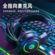 HP H100 Gaming Headset Headset with Microphone E-Sports Game Chicken Delta Action Hearing and Positioning Black USB