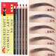 Hensi 1818 Pull-Thread Eyebrow Pencil Tear-off Paper Waterproof and Sweat-proof Eyebrow Makeup Artist Female Tear-Off Can Cut Duckbill Shape Beginner Ordinary Model Brown *5 Count