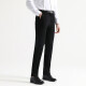 Qipai Men's Suit Business Casual Suit Youth Workplace Formal Fit Slim Suit 119C73050 Black B48