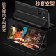 爱米森【灵敏触屏】oppo k12手机壳k12plus翻盖式智能皮套oppo k12x支架商务k11x保护套防摔全包仿真皮 黑色-智能视窗 【OPPO k12/k12plus】