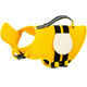 Hippie dog (hipidog) dog life jacket pet swimsuit summer Shiba Inu Teddy small and medium-sized dog playing with water swimsuit medium-sized large dog cute bee XL (bust 81-91, neck 53-68)