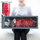 FirstLove 51 red rose eternal soap flowers delivered in the same city for New Year, Valentine's Day, birthday gift for girlfriend, non-flowers