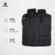 KELME Sports Cotton Vest Men's Waistcoat Autumn and Winter Warm Commuting Sports Coldproof Vest Sleeveless Cotton Jacket Black 2XL