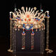 Mengjun Chen XiUhe Kleidung Kopfschmuck Hochzeit Chinesisches Hochzeitskostüm Phoenix Krone und roter Charme Braut Drache und Phoenix Kleidung Schmuck Set Model Phoenix Crown (Haken)