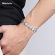 Miss JuJu domineering platinum bracelet for men, pt950 platinum bracelet, men's personalized flat keel chain, wide and customizable, customizable 43-45g, length 18-23cm, width 11mm