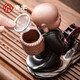 Tang Feng Zisha tea pet Zen little novice tea table decoration creative personality trend can be sprayed in the water style childlike windmill tea pet (black)