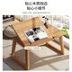 Aoki Yipin Bay Window Table Foldable Solid Wood Small Table Coffee Table Computer Table Japanese Balcony Desk Household Small Tea Table Practical Full Rubber Wood-Desktop Adjustable Cherry Wood Color 60.5*35*31.5