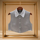 Lu Shinan [edición limitada] Collar falso de alta gama El nuevo producto de la camisa de ácido acético de la camisa de ácido acético en el otoño y el invierno versátil collar falso L1369 L