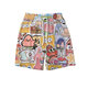 Étoile de dessin animé blanc kabi shorts sportifs couples étudiants pantalon de large lâche occasionnel pantalon à cinq jambes pantalon de plage d'été d1050 xl