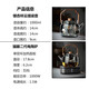Quandu all-in-one steaming teapot black tea white teapot high temperature open flame thickened glass teapot Ginkgo leaf Xiangyun teapot smoke gray 1000ml