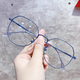 Senluo Mutong's makeup-free artifact Internet celebrity Korean version of non-prescription flat light glasses anti-blue light glasses for women eye protection frames for male students black