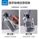 LOCK&LOCK fitness ton bucket sports water bottle large capacity outdoor men and women portable sports water bottle plastic straw cup space cup gray 1600ml