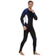 Shark Bart Men's Thin Material One-piece Swimsuit Jellyfish Suit Wet Suit Men's Snorkeling Equipment Surf Suit 1330 Gray with Black and White XXL