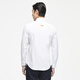 YOUNGOR long-sleeved shirt men's Oxford spinning shirt bamboo pulp fiber Oxford spinning elastic comfortable comfortable breathable VLNX139827BKA white 41