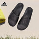 阿迪达斯 （adidas）凉拖男女鞋 25秋季新款户外运动沙滩鞋休闲轻便人字拖鞋 IF7371/全黑/一字拖 43 鞋内长265+mm