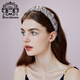 Royal sasa royal salsa hair accessories Korean retro headband headwear high-end silky satin pleated wrapped headband hairpin