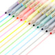 Wusheng Stone 819 Triangle Couleur souple Fluorescent Note de notes Couleur de bonbons Couleur de grande capacité Multi-couleur Score de marquage clé Styl pour l'examen d'entrée de troisième cycle Les étudiants utilisent un stylo à cocher (parfum 829)