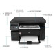 
HP (HP) new HPM1136 black and white laser printer multi-functional home office printing, copy and scan A4 new HPM1136 [including an original toner cartridge] standard with small white box (printed by mobile phone computer)