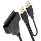 USB3.0易驱线SATA转USB支持3.5台式机硬盘SSD固态硬盘笔记本硬盘 极速双USB3.0/+（无电源）*