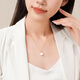Chao Acer 18K gold pearl pendant as a birthday gift for girlfriend Zhijian XPK33702315 white pearl model with free silver chain