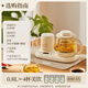 Bear Mini Health Kettle Office Kettle Electric Kettle Tea Kettle Insulated Coaster Multifunctional Flower Tea Kettle Kettle 0.8L YSH-D08D3