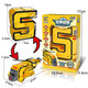 Case Family Toys Kinder große digitale deformierte Mecha-Spielzeuge frühe Bildungsbausteine ​​Jungen und Mädchen 2-6 Jahre alt 0-9 Digitalroboter Kombination Große digitale 7 Anti-Luftkanonen-Fensterfarbe Box