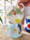 Pupan Seto Ware Cup Mug Three-Color Gift Box Ceramic Cup Gift Gift Cup Underglaze Colored Water Cup Colorful Red [Blue Potbelly Cup]
