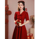 
Seidelle (SAIDELE) toasting clothes for a small bride can wear daily engagement dress for red dress for women in summer French wine red L (recommended 106-115 Jin [Jin equals 0.5 kg])