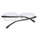 Seanmo myopia glasses for men 0-600 degrees frameless edge-cut business glasses anti-radiation and anti-blue light computer eye protection [anti-blue light and anti-radiation fatigue] myopia glasses left and right [100 degrees]