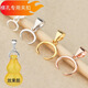 Pt950 platinum buckle 18k gold rose gold cow nostril pendant buckle jade pendant horizontal hole jade gourd Normally choose small size, no large size required
